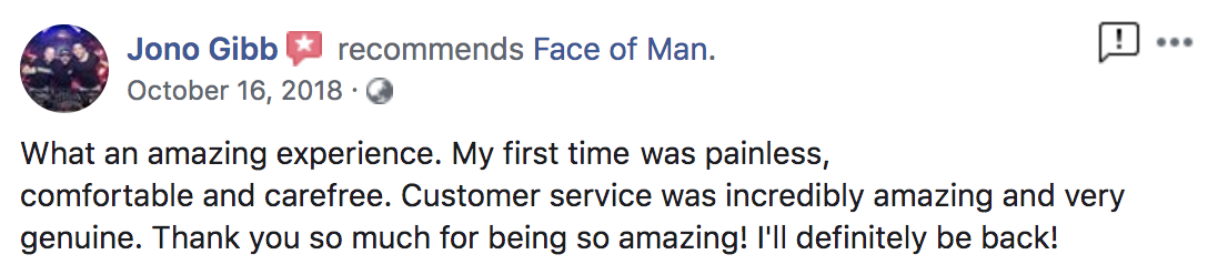 1. Face of Man Mens Grooming Testimonials 2019-05-30 at 2.53.49 pm