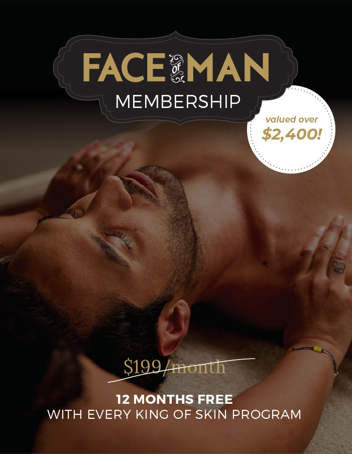 Promotional offer for skin-care membership.