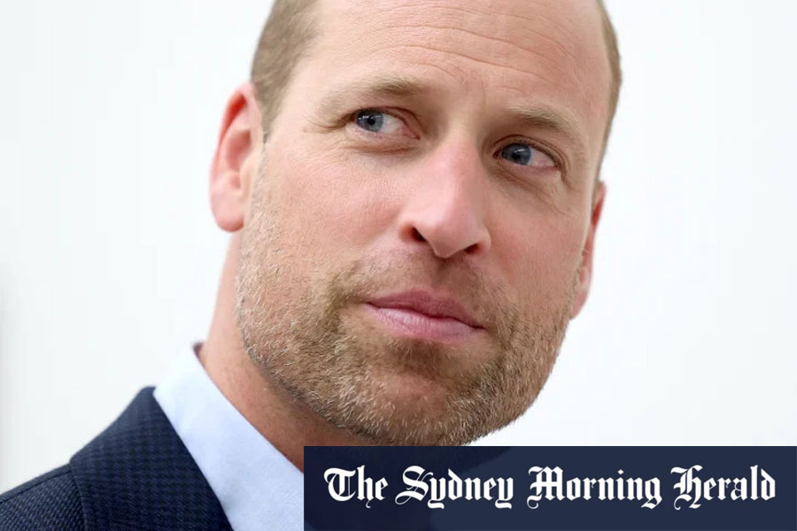 Prince William is giving stubble a second run. Credit:Getty Images